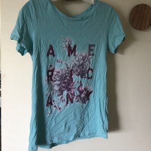 American Eagle ‘ American’ tee shirt! Light blue!